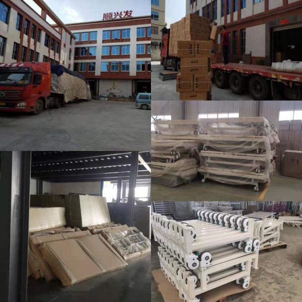 OEM ABS Plastic 2 Crank Patient Bed For Clinic Mute Wheels