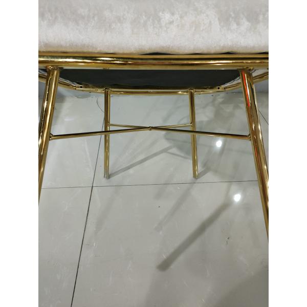 Strong Bearing Capacity 50cm 150kg Wrought Iron Dining Chair