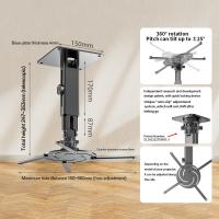 Proyector multifunción soporte de techo montaje retráctil proyector soporte de techo giratorio