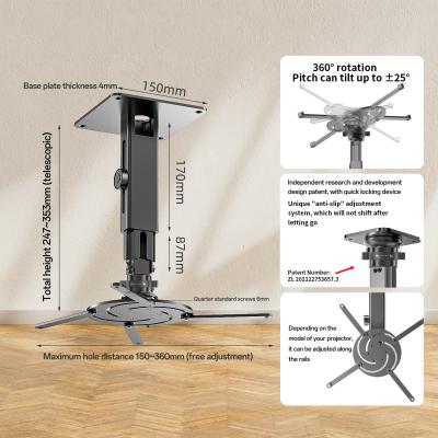 Multifunction Projector Bracket Ceiling Mount Retractable Projector Ceiling Brackets Rotatable