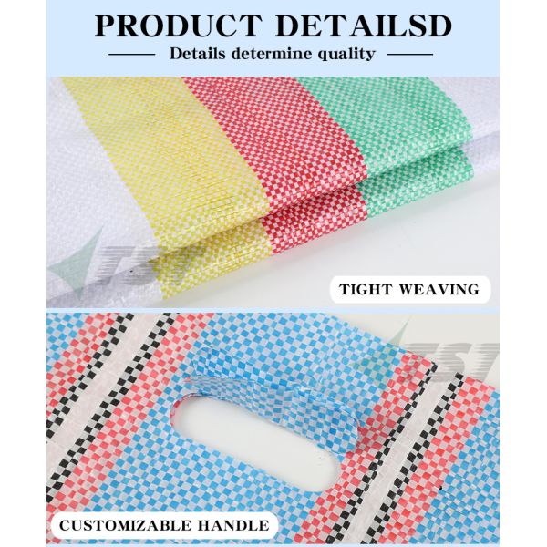 Laminated 25kg 50kg Bopp Woven Bag For Pet Food Rice Chemicals Packaging