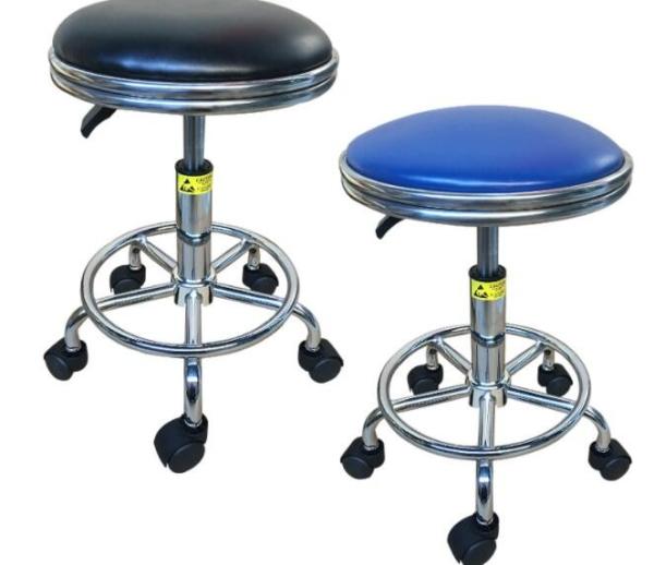 PU Anti Static Retraction Stool ESD Chair Staff Work Laboratory Chair