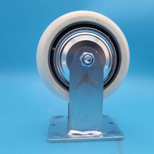 Anti Resistance  Iron Core Polyurethane Pu Caster Wheels Singel  8  Castors Brake Swivel Fixed  Floor Wood Plastic