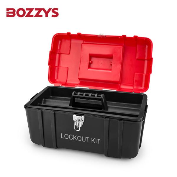 Double Layer PVC Personal Lockout Toolbox With Removable Organizer Tray