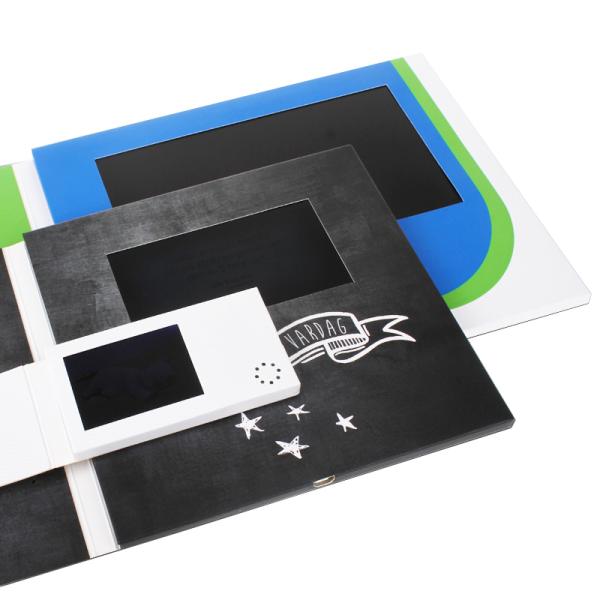A4 Or Customized Video Mailer Card Regional Feature Video Upload Connect USB Cable for Your Business