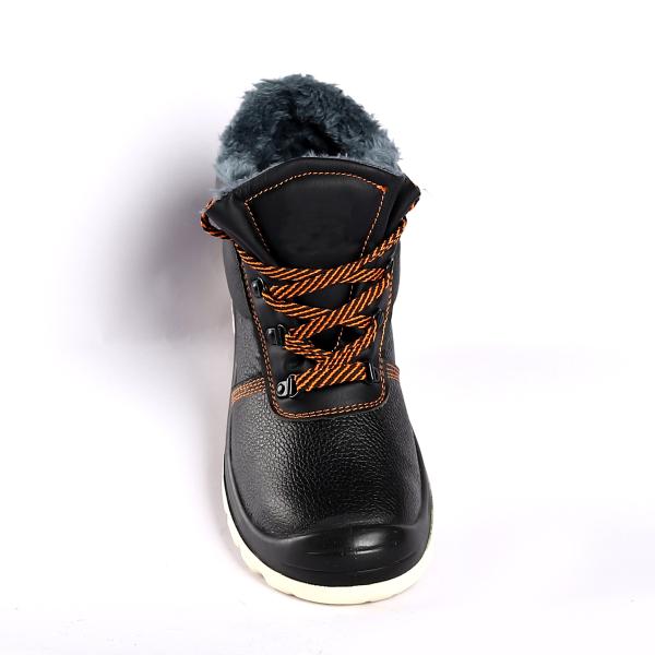 Oil Resistant Black Embossed Cow Leather Shoes Durable Stylish Goods