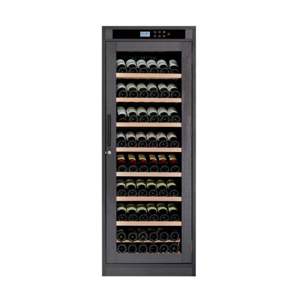 Wood Wine Cooler Cabinet with Digital Control Panel, LED Lighting & Water-resistant Construction for Home or Bar