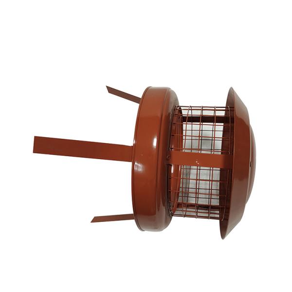 ISO9001 120mm Dark Red Modern Concrete Chimney Cap Spray Paint