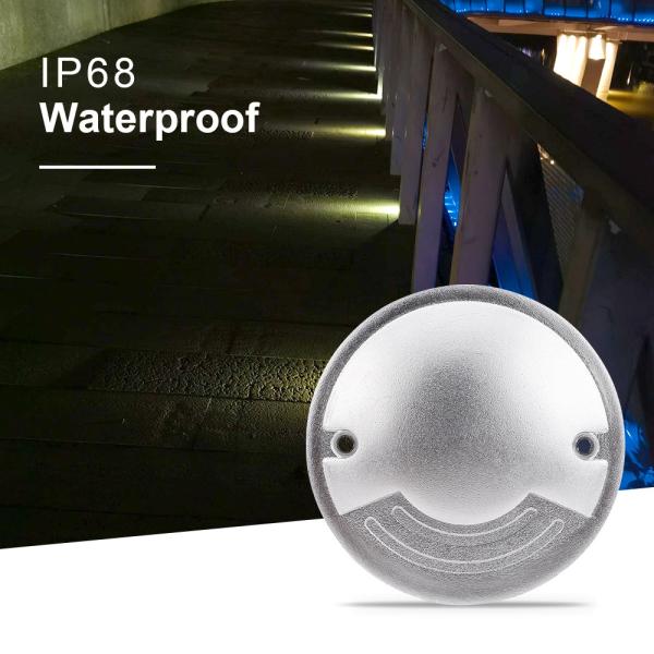 100-240VAC CREE COB LED de cor única resistente à água IP67 Lâmpadas sobre o solo com caixa traseira de plástico