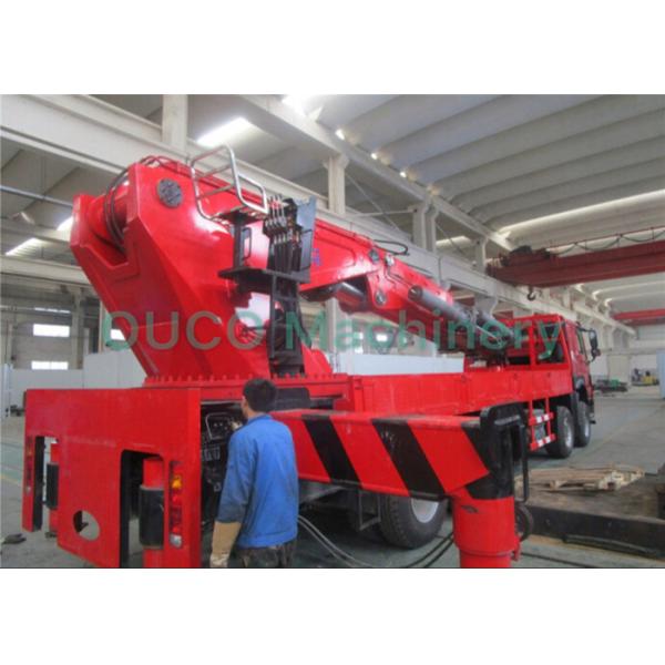 Straight Arm Truck Mounted Boom Crane Reliabile With ISO 9001 Certification