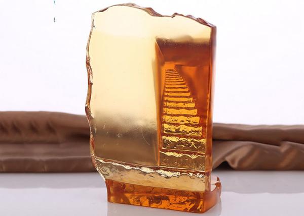 Amber Colored Glaze Trophy Cup para a fatura do formulário da reputação da elite da escola
