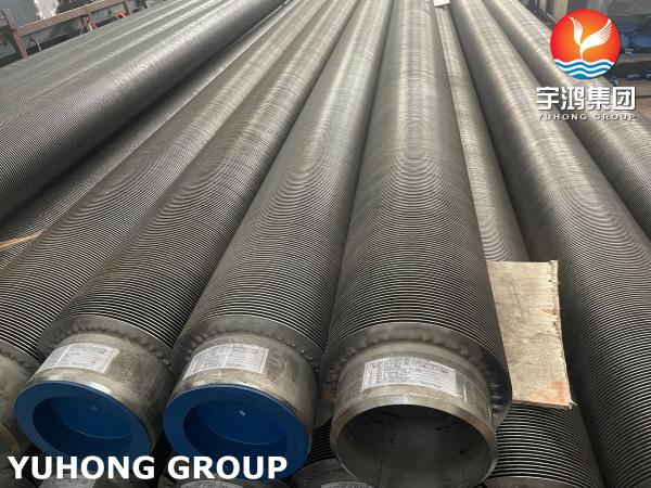ASTM A312 A376 TP347H 18Cr-10Ni-Nb Solid Finned Pipe for Fired Heater API Standard 560