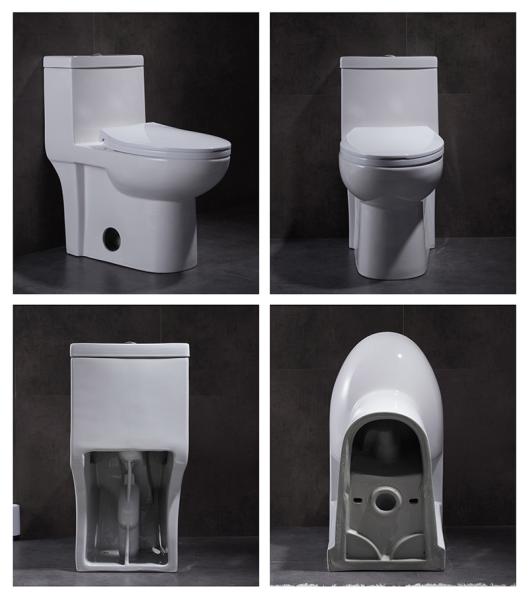 O fim nivelado de Ada One Piece Toilet Single Siphonic acoplou mercadorias sanitários