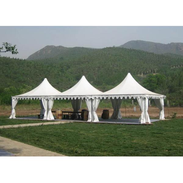 Luxury Manual Decorated PVC Garden Wedding High Peak Pagoda Canopy Tent For Event