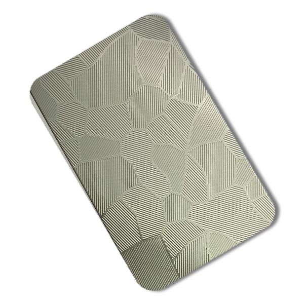 Art Pattern Embossed Stainless Steel Sheet Stamped Panels 1000mm 430 304 Decor