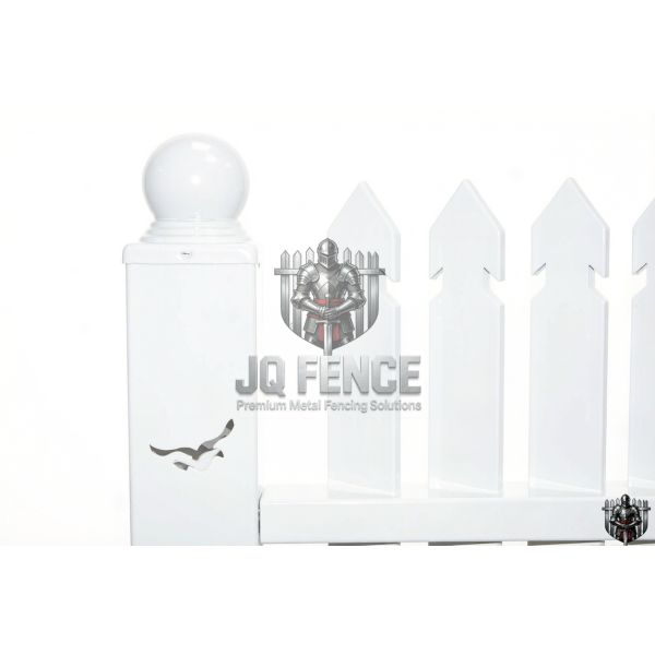 Ball Top Angled Picket Fence Decorative Picket Fence