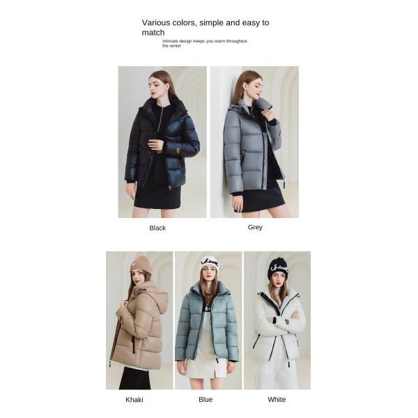 Unisex Casual Print Mechanic Duck Down Winter Clothing Light Weight Feather Puffer Coat
