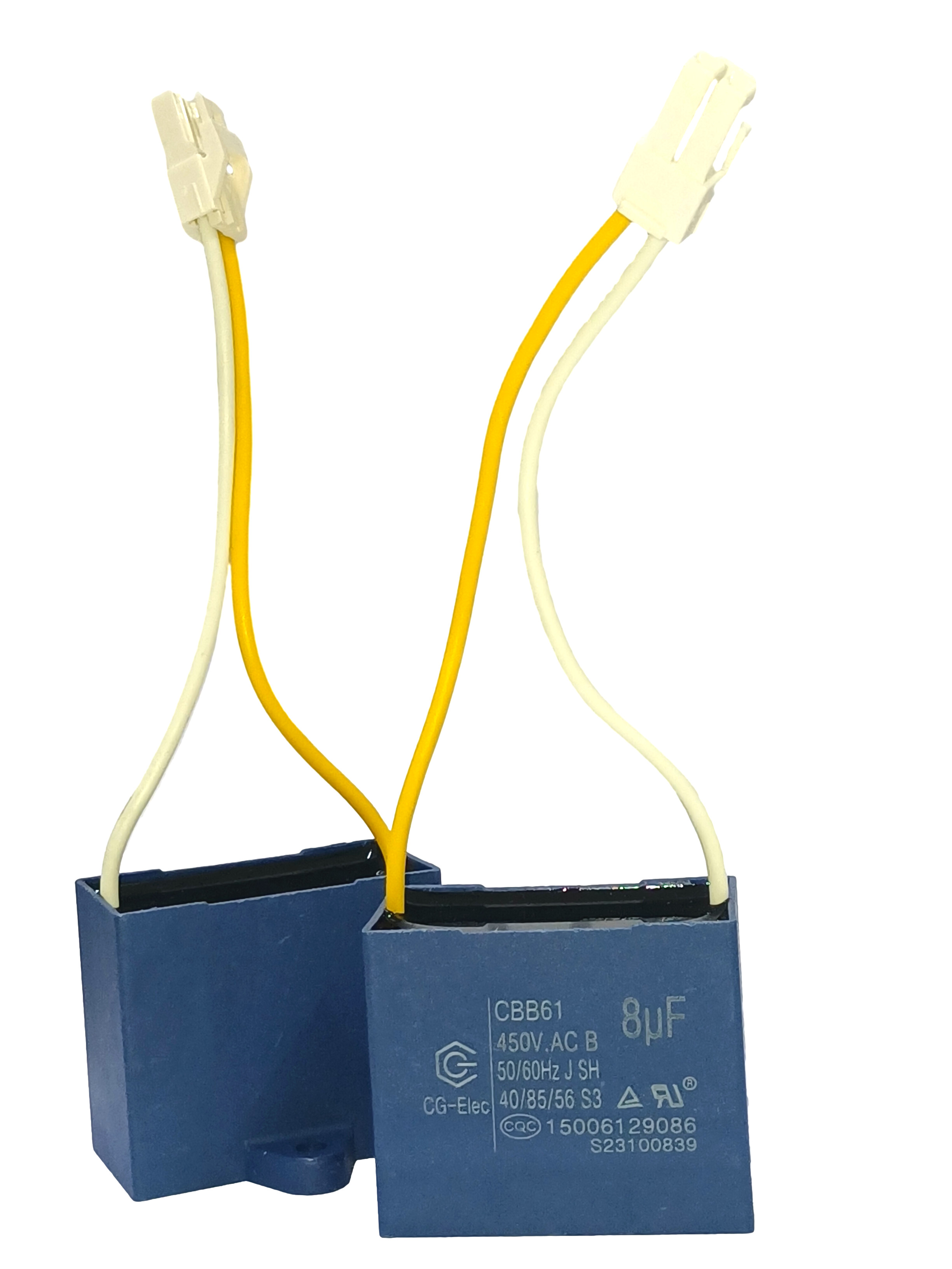 8MFD CBB61 стартовая емкость Конденсатор вентилятора переменного тока 450V Конденсатор двигателя переменного тока