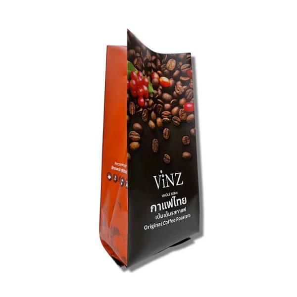 Aluminum Foil Mylar Coffee Bag Coffee Bean Pouch Matt Custom Printing 250g 500g