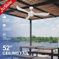 Fan de plafond en plastique noire de vent naturel de T/MN 52