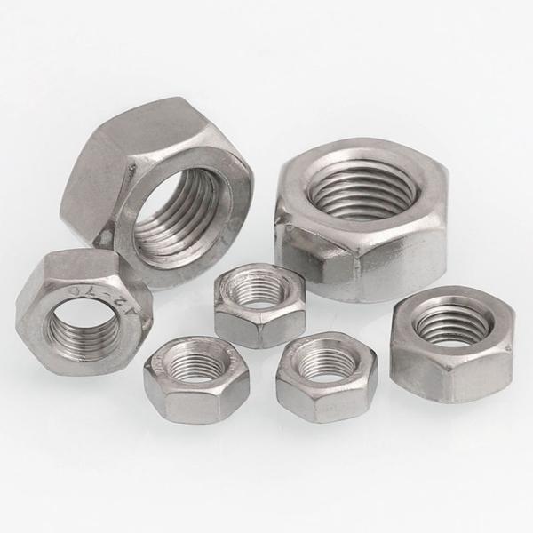 M4 Metal Hex Nut Carbon Steel Material Zinc Plated Finishing DIN934