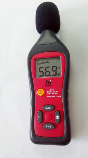 Trafique multifuncional vermelho dos medidores de nível sadio do Lcd Digital para a família