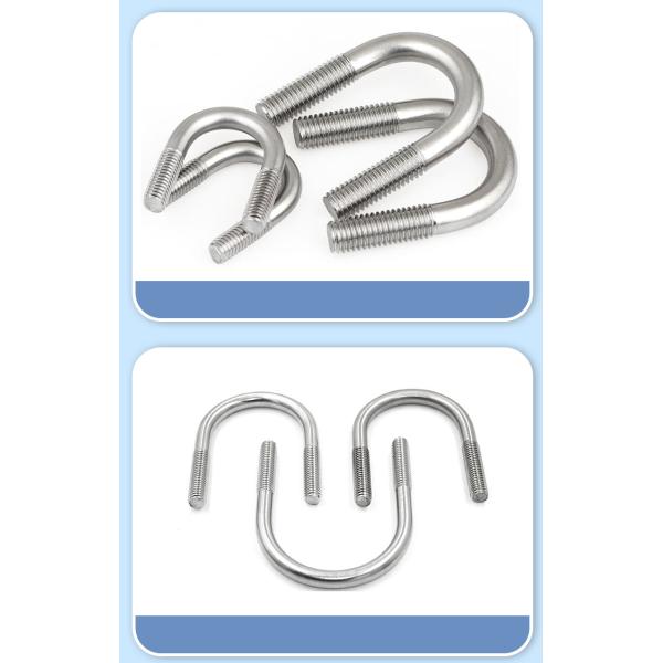 Carbon Steel Stainless Steel Clamp U-bolt Galvanized Anchor Bolt Grade 4.8 / 8.8 / 10.9 / 12.9 U-bolt