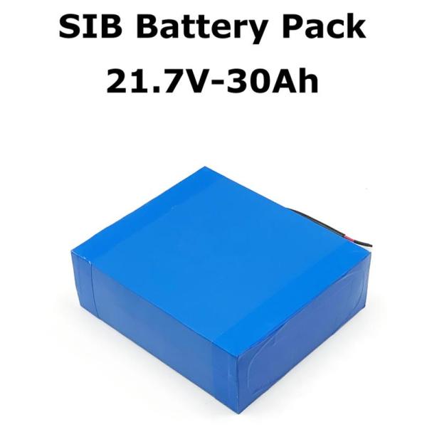 Настроенная настройка натриевых ионных батарей 21v 21.7v 30ah Внешний водонепроницаемый SIB Pack