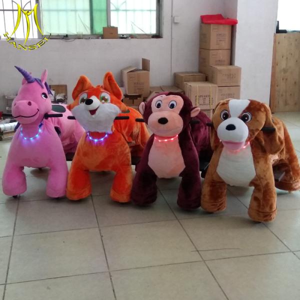 Hansel wholesale battery coin operated animal car for mall 4 wheels animal bikes
