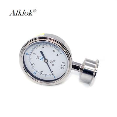preço sanitário de aço inoxidável do calibre de pressão de 63mm libra por polegada quadrada
