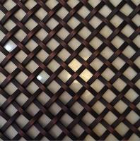 Acero Decorativo Bronze Metal Wire Screen Arquitetônica Rede Cadeia bobina pendente cortina de teto