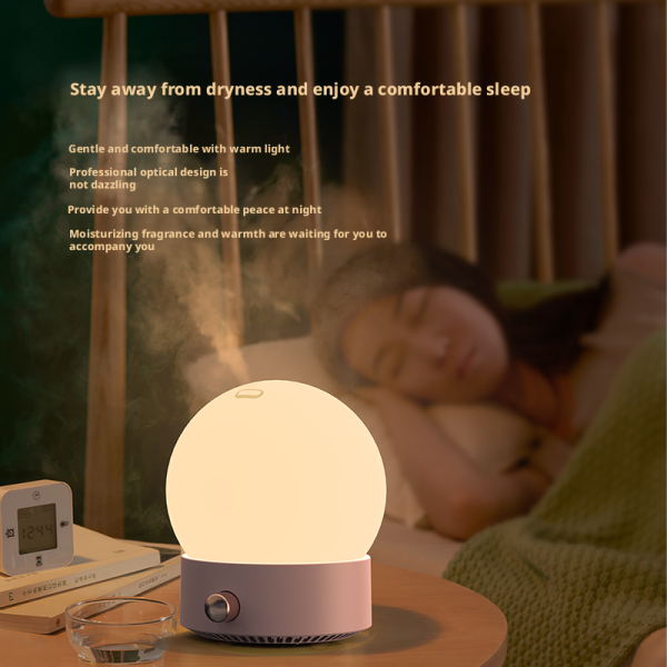 350ml Capacity USB Powered Ultrasonic Humidifier with Color Changing Light for Home Aroma Diffuser