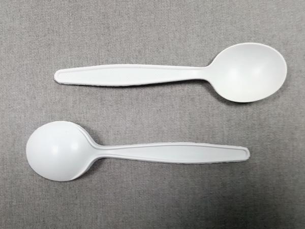 6 Inch Compostable Western Spoon Eco Friendly Cutlery Set Made From Cornstarch - Perfect Alternative To Plastic & Wood