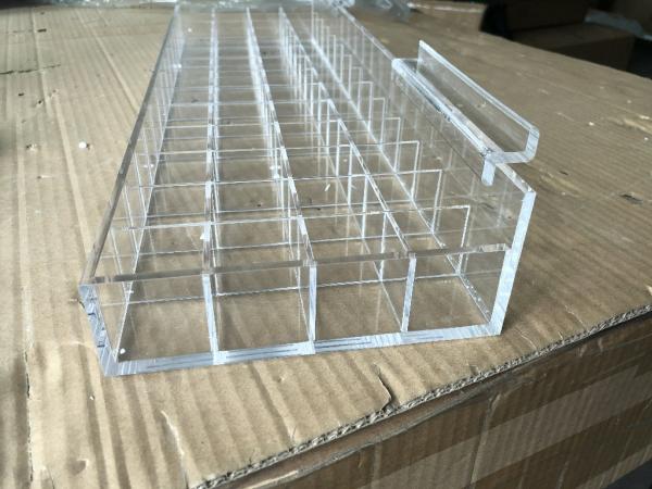 Porte-bouchon acrylique solide et transparent Porte-bouchon acrylique pour maquillage facile à nettoyer