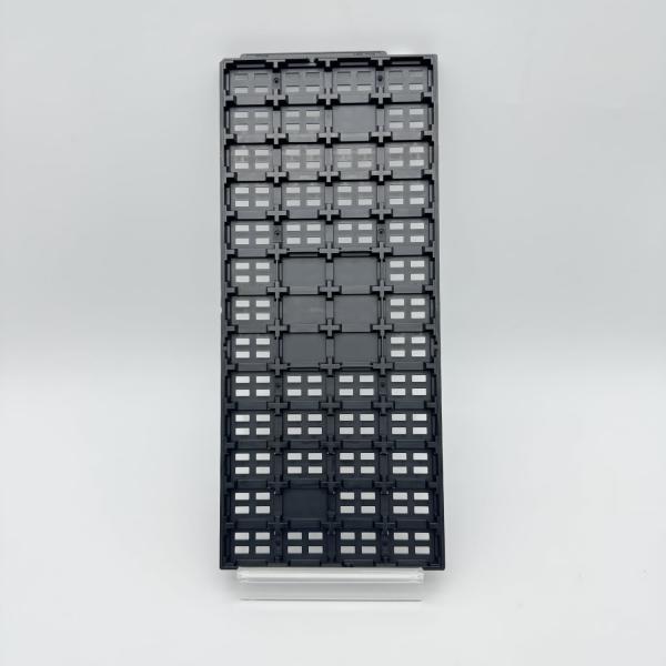 Black Custom JEDEC Trays PPE Material ESD Safe For Customized High-Temperature IC Tray