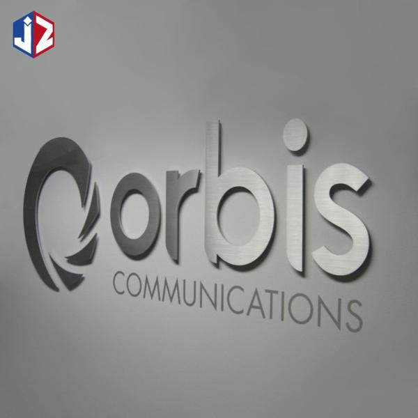 Flat Cutting Stainless Steel Letters For Wall Long Durable Custom Metal Letters