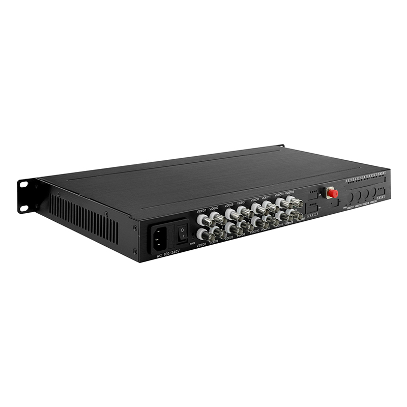16 портов AHD CVI TVI CVBS Видео на волоконный преобразователь HD 1080P CCTV Мониторинг AC220V