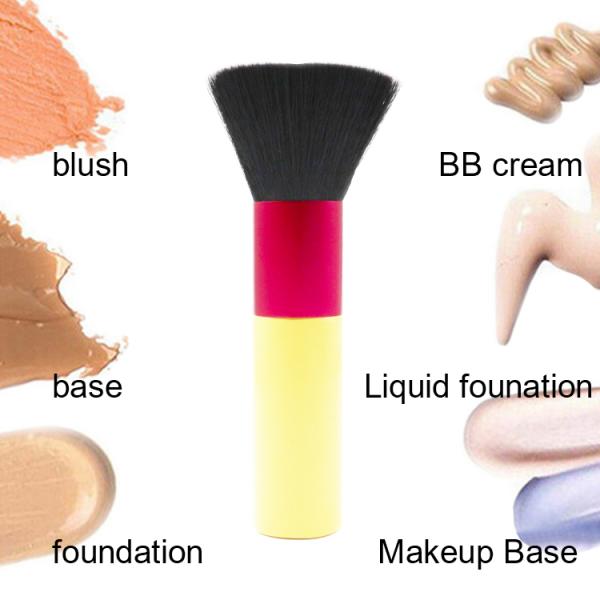 Synthetic Hair 12.8*2.5cm Telescopic Foundation Makeup Brushes