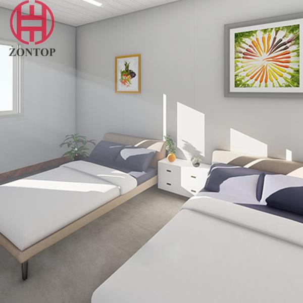 Zontop White Container House With Beautiful Outside And Good Waterproof Performance Container Houses
