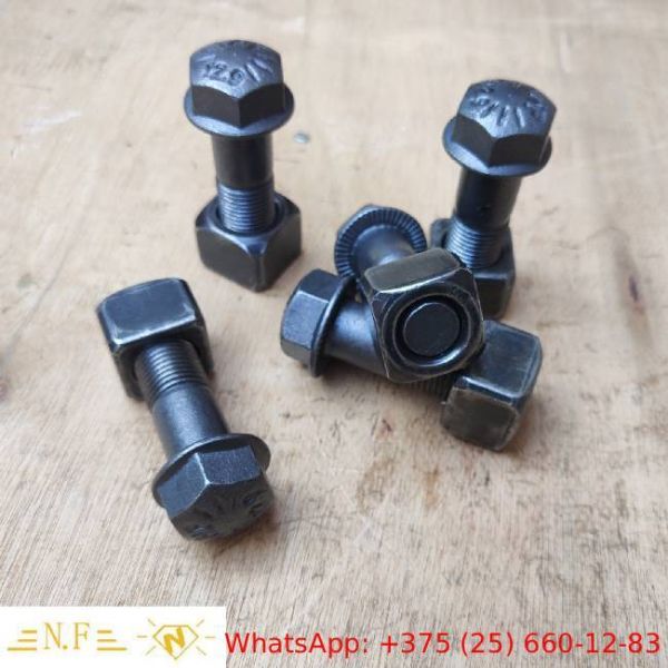 Durable Bulldozer  Grade 12.9 Track Shoe Bolts And Nuts Segment Bolt & Nut