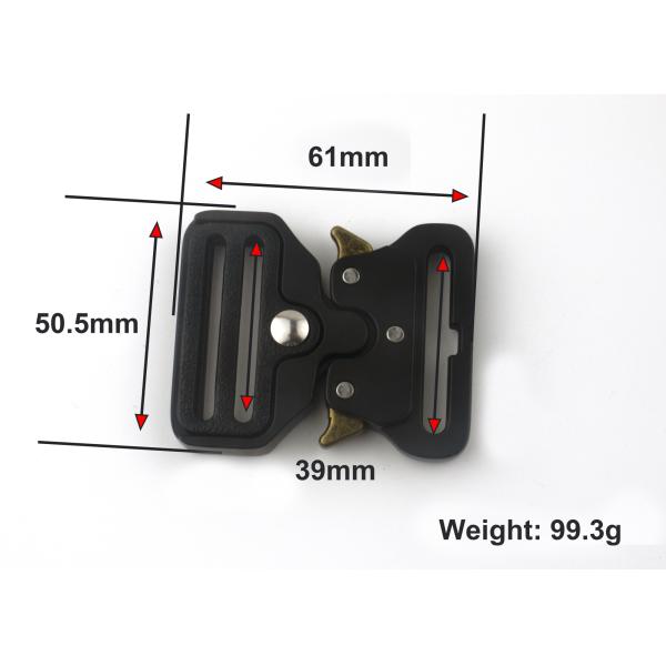 1.54 Inch Metal Belt Buckle , Strong Pull Clasp Tactical Belt Cobra Buckle