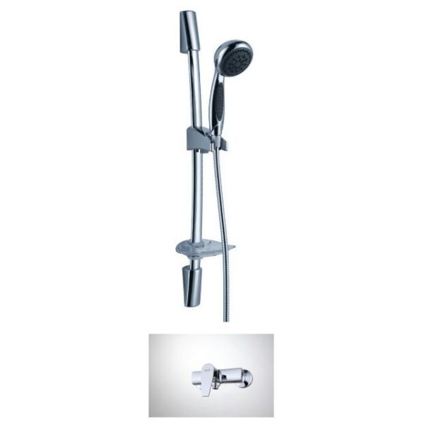 Household Wall Mounted Brass Bathroom Sink Faucets with Two hole