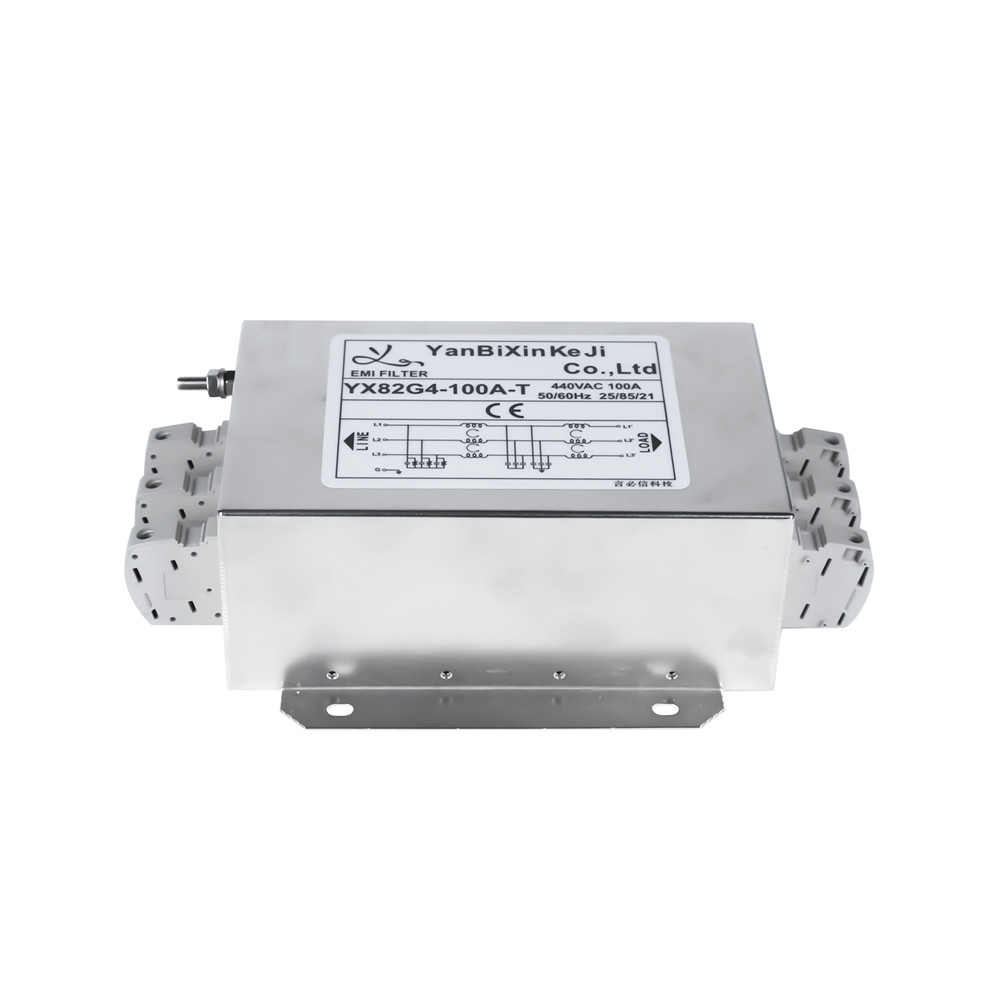 100A YX82G4 Сервоуправляющий шкаф EMI фильтр три фазы три проволочного фильтра терминальный блок