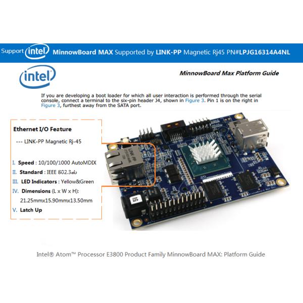 Соединитель 1кс1 10/100Басе-ТС поверхностной установки Рдж45 ДЖ0К-0005НЛТ магнитный