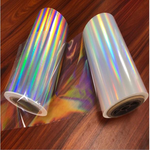 Película de laminación transparente holográfica térmica para envases de cartón de papel laminado