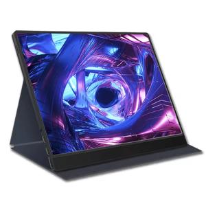 16' Portable touch screen monitor com 300cd/m2 de brilho e 100% SRGB