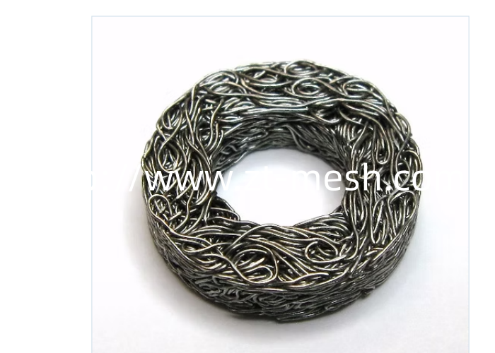 Customized Isolator Compressed Knitted Wire Mesh 10mm - 55mm 90% Filter For Automobile Engine