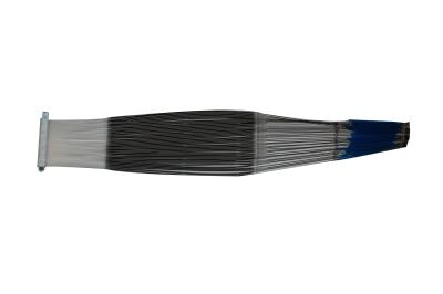 Steel Heald Electronic Jacquard Spare Parts , Drop Wires For Weaving Machinery