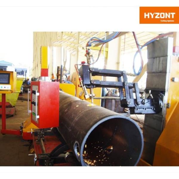 Beveling CNC Pipe Plasma Cutting Machine With Touch Screen Panel