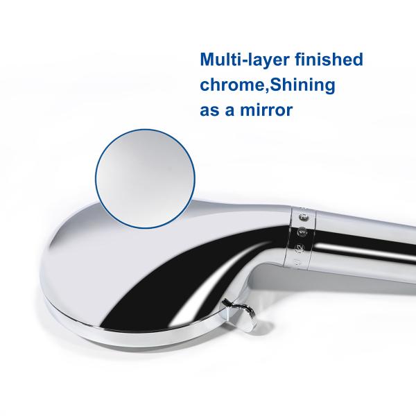 Stone Filtered 9 Spray Water Function Adjustable Hand Held Shower Head for Water Saving
